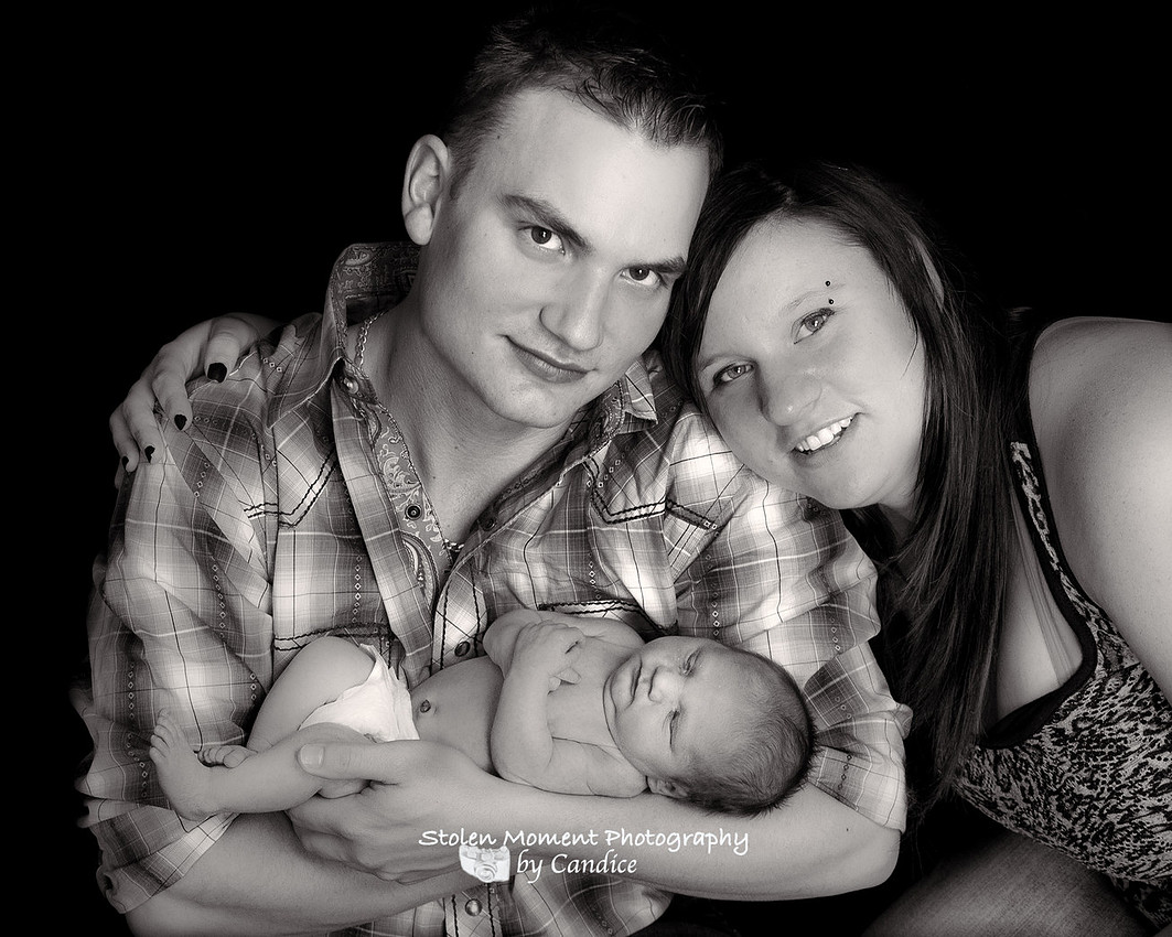 Mom, Dad and newborn