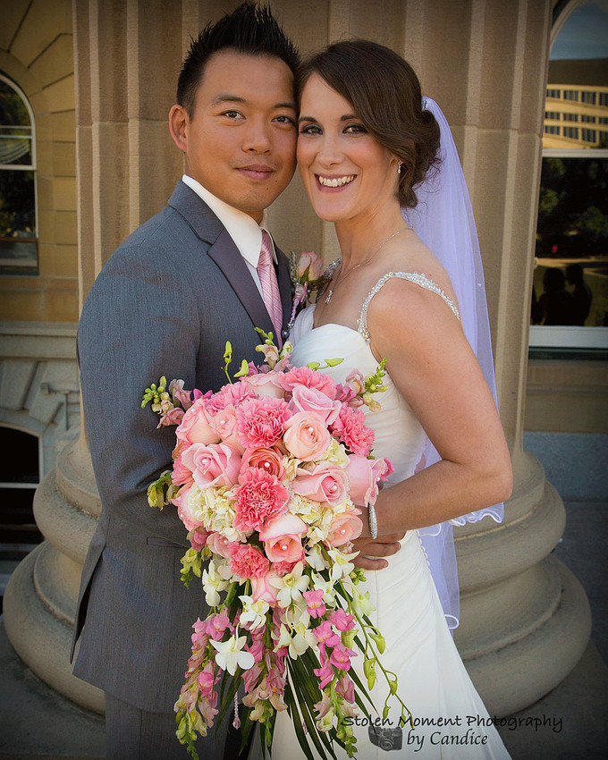 Bride and Groom close up