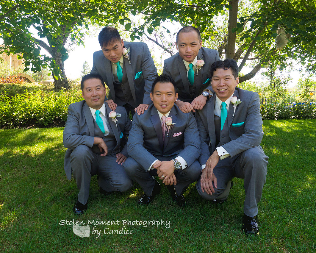 groom and groomsmen shot