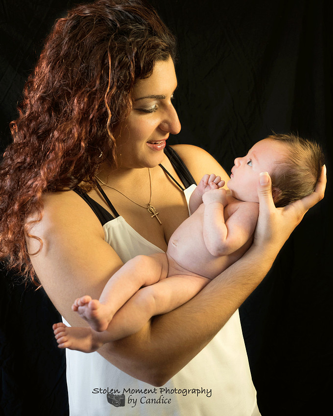 Mom and her newborn daughter