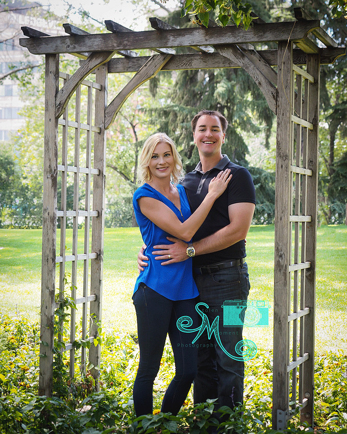 couple under arbour