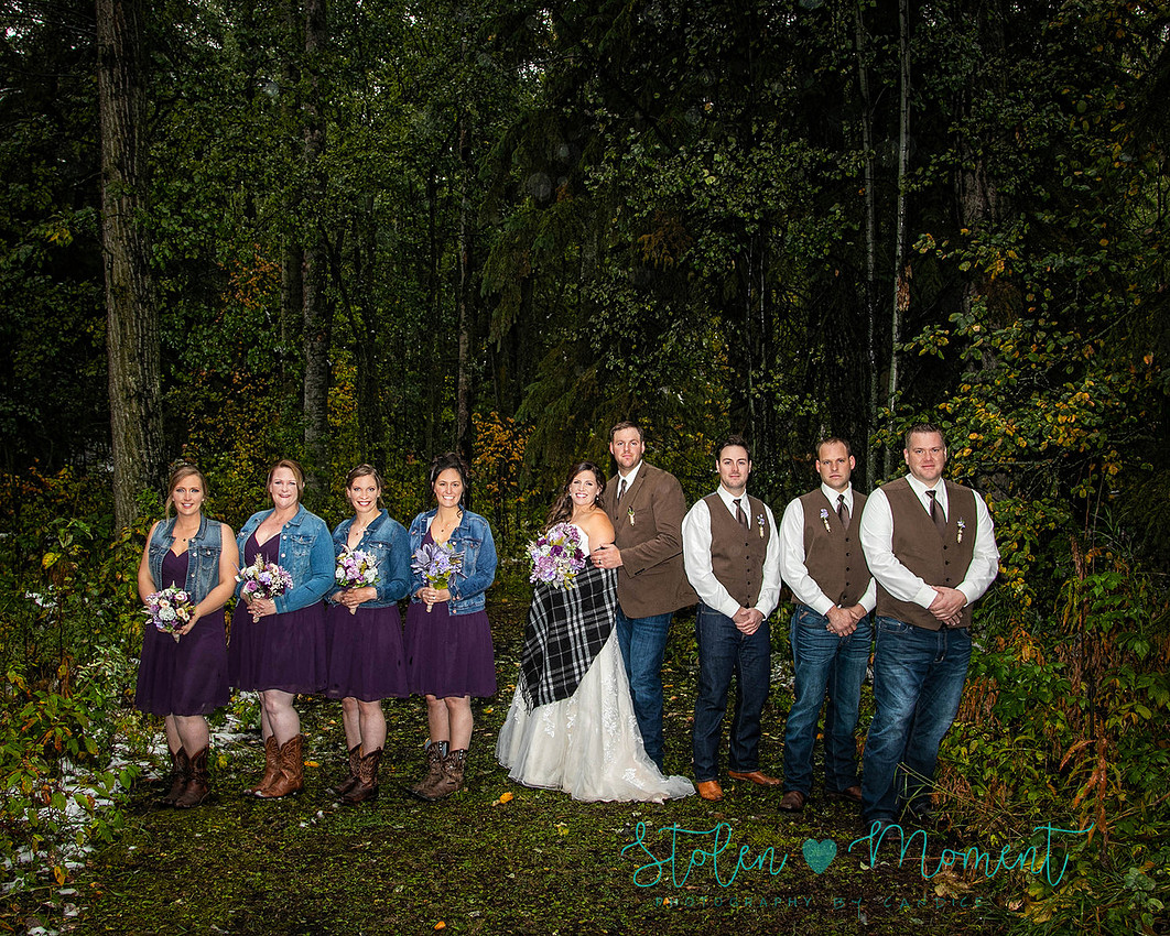 a chilly fall country wedding in Warburg, Alberta