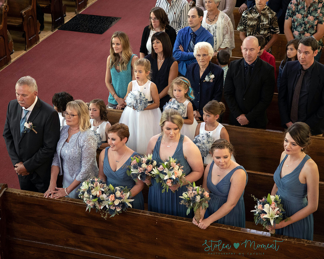 A bride and groom celebrate their marriage in Morinville and St. Albert