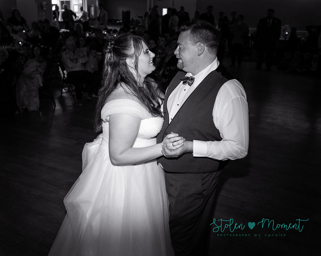 A bride and groom celebrate their marriage in Morinville and St. Albert